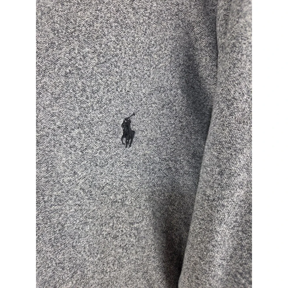 Polo Ralph Lauren Mens 2XB Big Heather Grey Cotton Short Sleeve Polo Shirt Logo